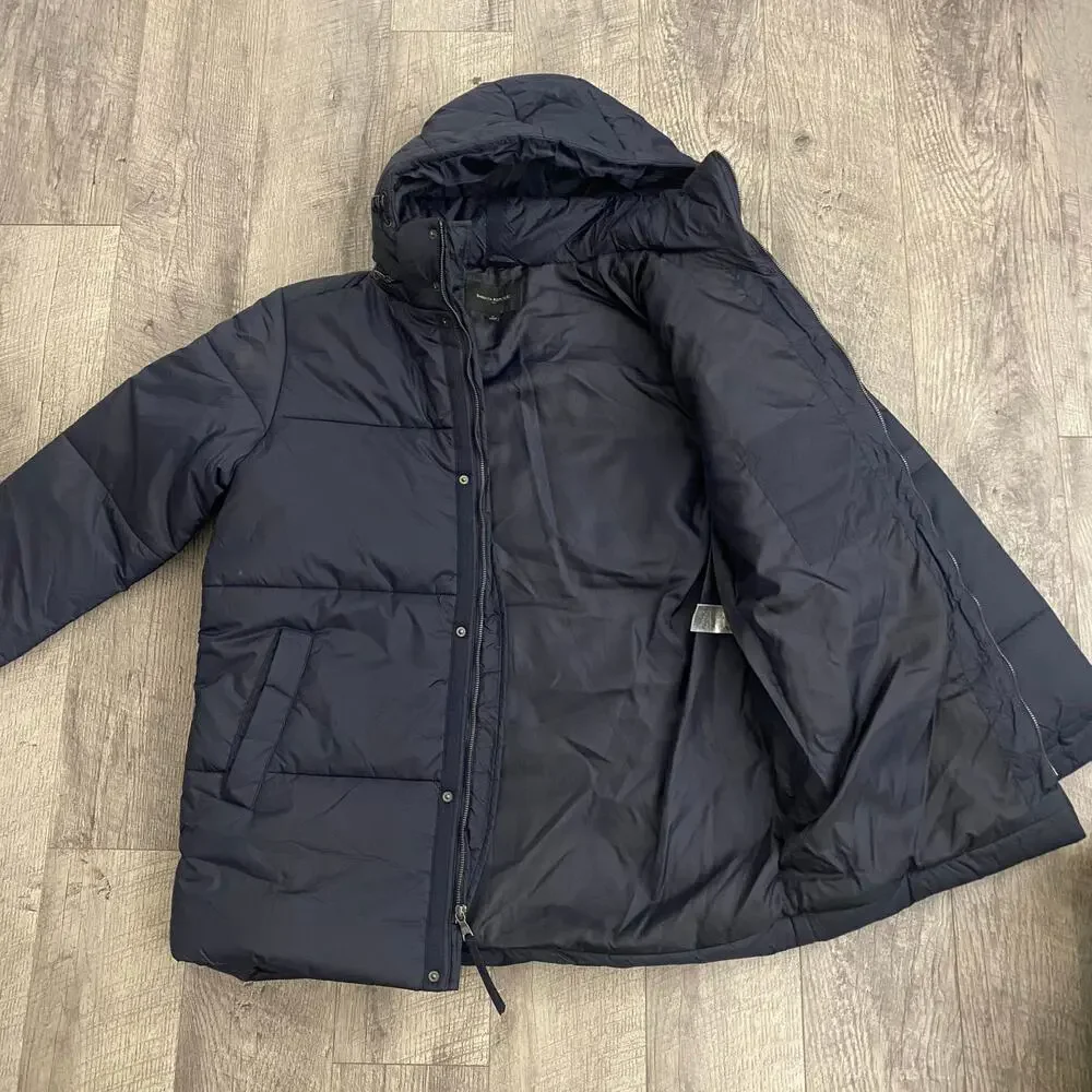Banana‎ Republic Men’s Hooded Puffer Jacket Size Large Navy